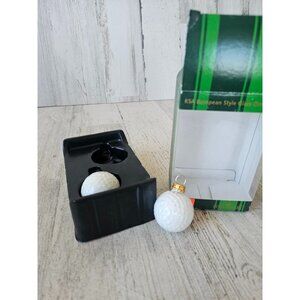 KSA Kurt Adler golf ball glass ornament sport Xmas tree